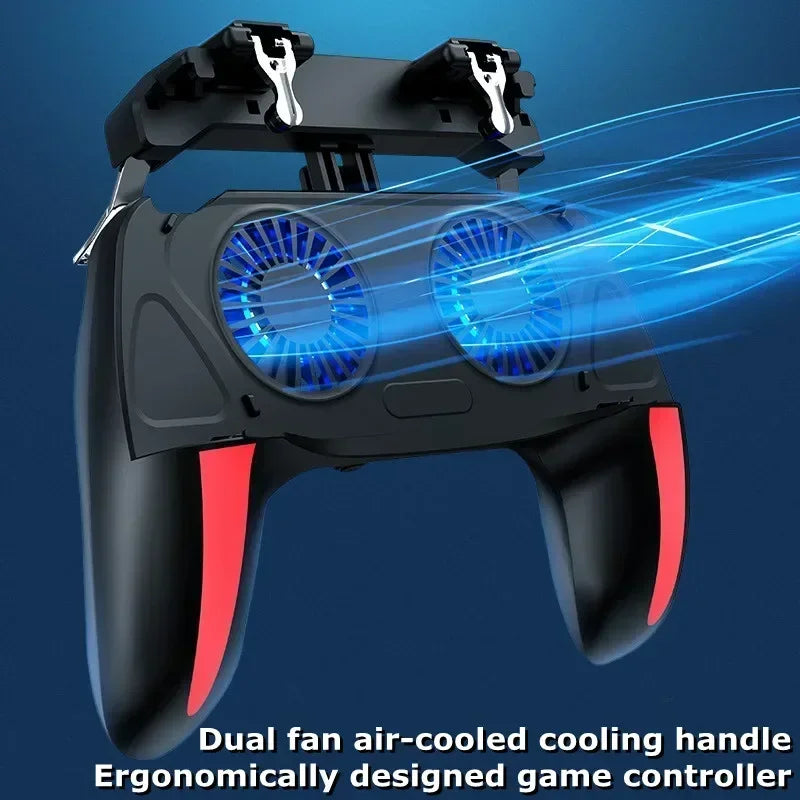 Mobile Phone Game Handle with Cooling Fan Joystick Controller for IOS & Android