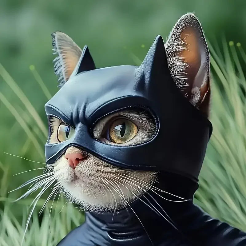 Pet Bat Mask Cosplay Costume for Cats & Dogs - Fun Halloween Party Accessory