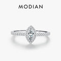 Luxury Marquise CZ Silver Ring for Women Wedding Engagement Jewelry - Multiple Sizes