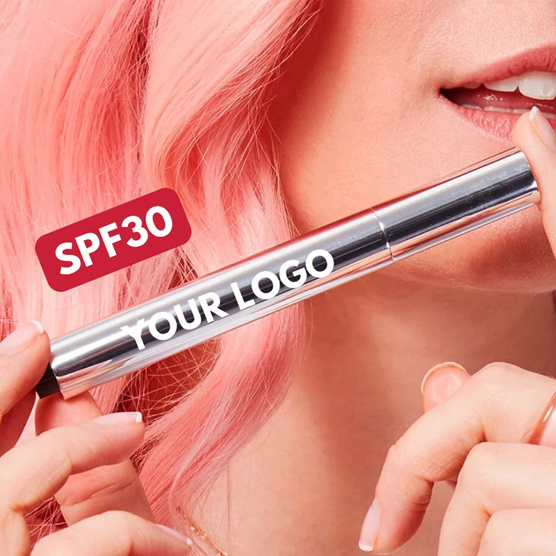 Vegan Lip Oil with SPF30, Moisturizing Nude & Matte Lip Gloss - Custom Logo