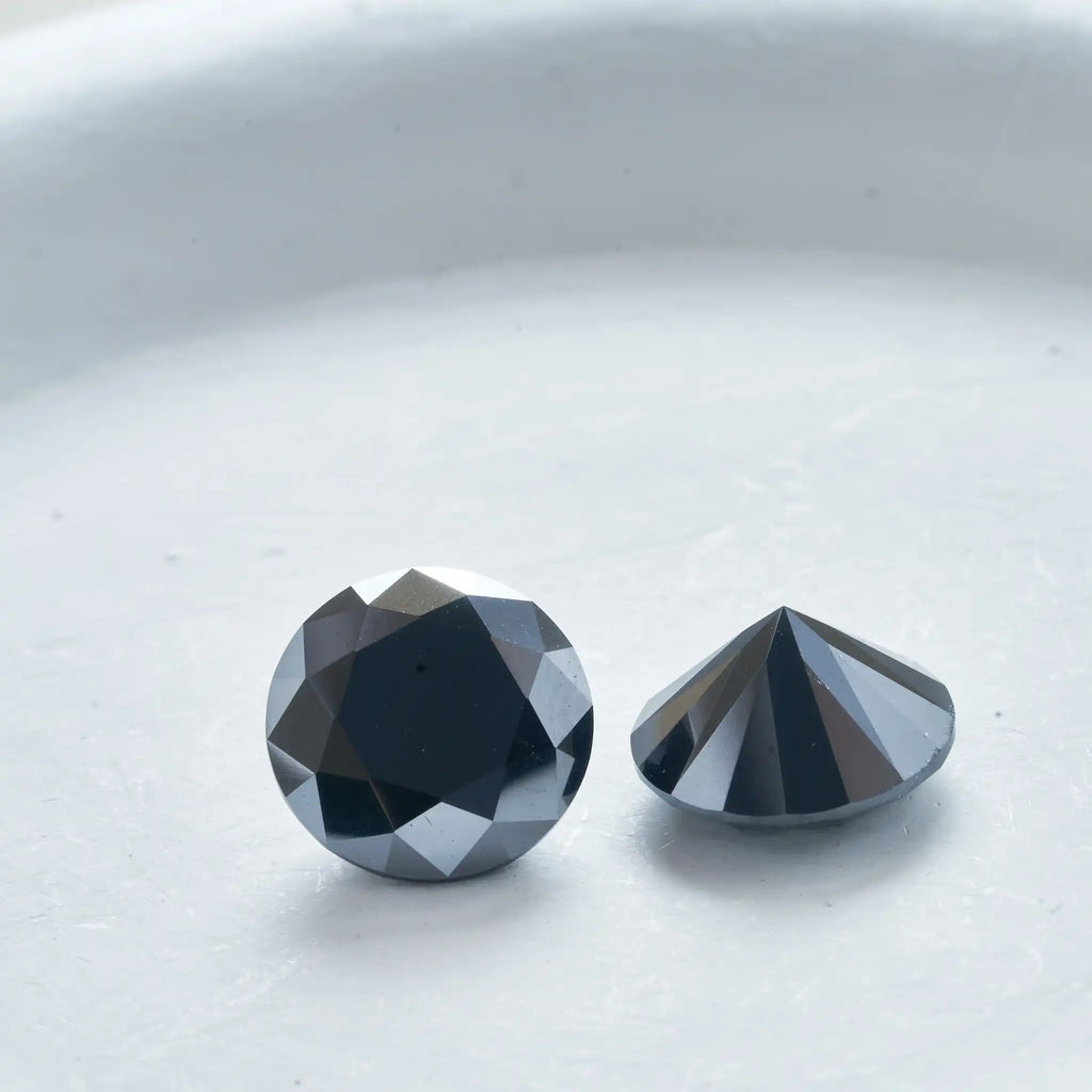Black Moissanite Loose Stones 0.5-5ct VVS1 Excellent Cut Lab Diamonds