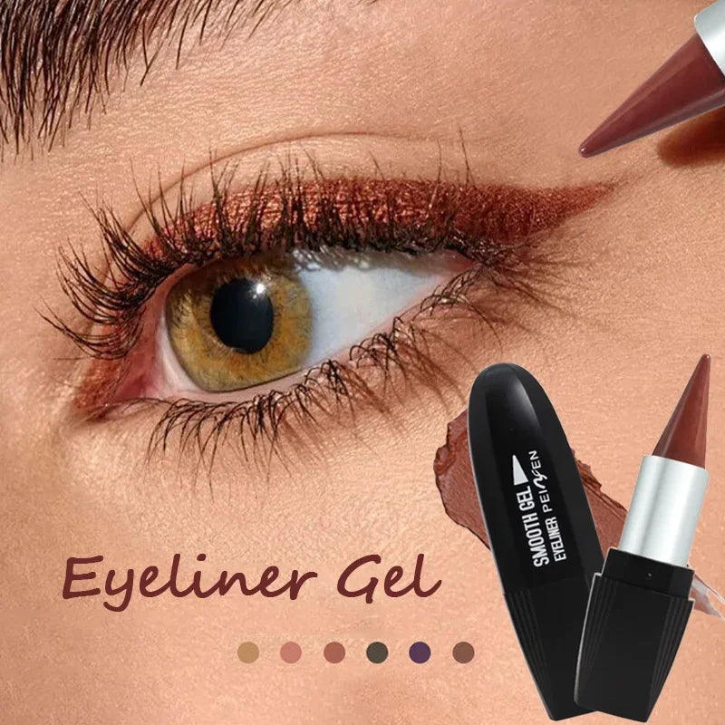 Waterproof Long Lasting Eyeliner Stick - Matte Eyeshadow Gel Pen for Precise Makeup