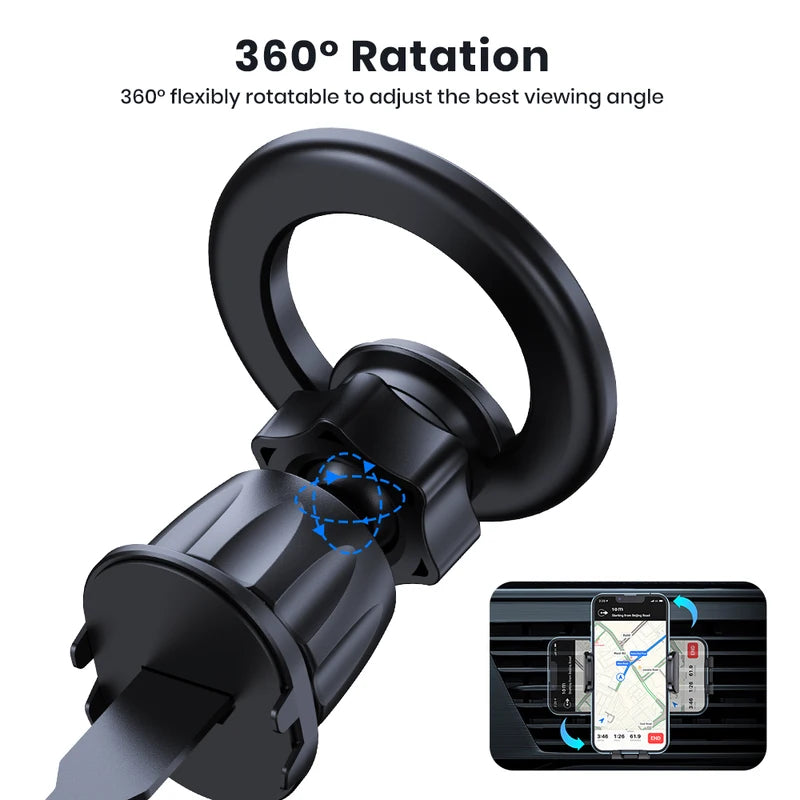 Magnetic Car Phone Holder for Magsafe iPhone 15 14 13 12 Pro Max 360° Rotation