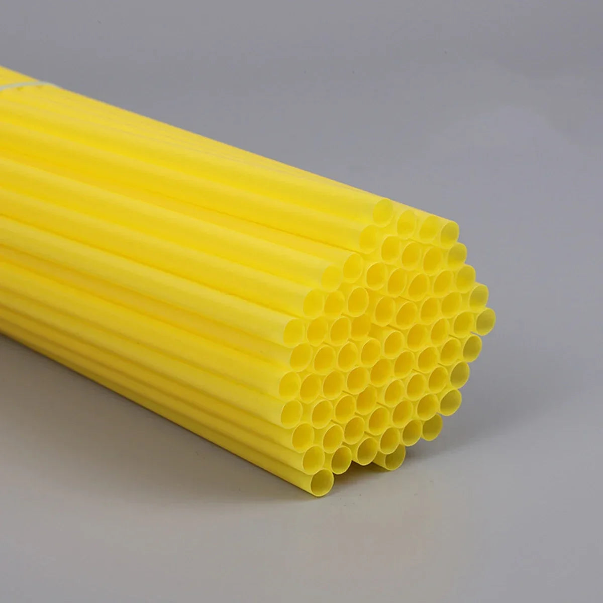 100 Pcs Colorful Reusable Plastic Drinking Straws for Parties & Events