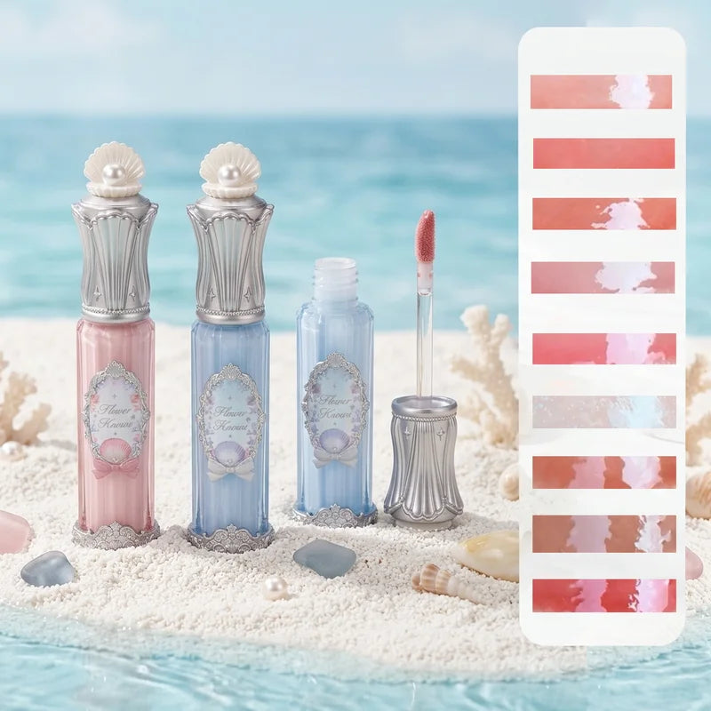 Mermaid Lip Gloss - Long Lasting, High Shine, Hydrating, Waterproof, Non-Sticky Lip Makeup