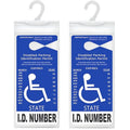 Disabled Parking Permit Sign Protector - Pack of 2 10.6 x 5 Inches