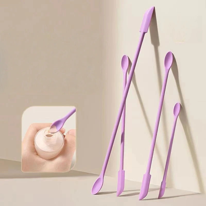 Mini Cosmetic Scrapers Set for Lotion and Cream Extraction - 3 Small Beauty Tools