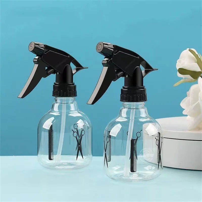 Hairdressing Spray Bottle 250ml Transparent Water Mist For Salon & Hair Care