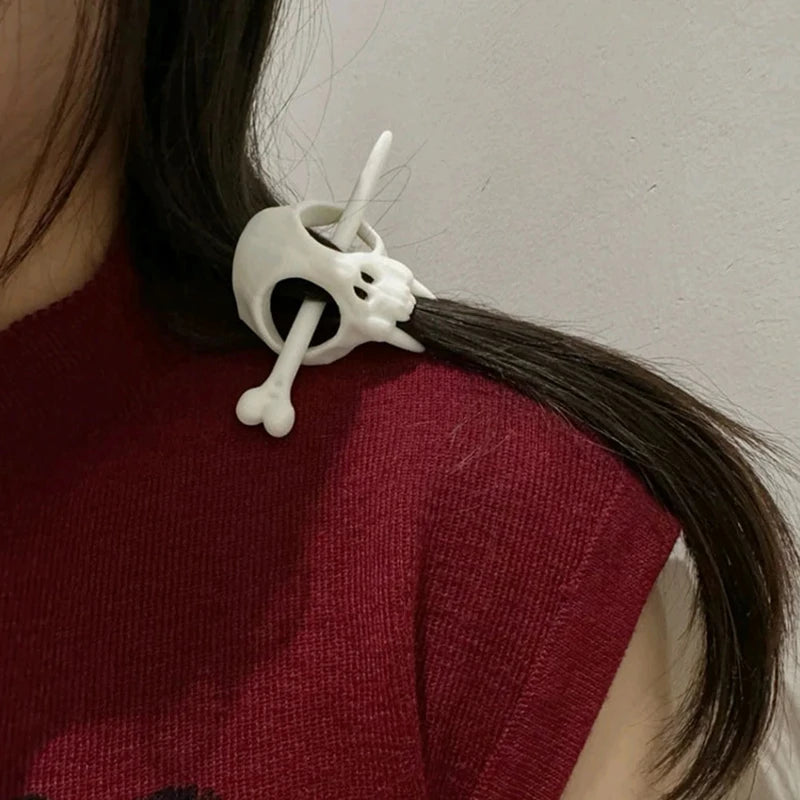 Halloween Ghost Skull Hair Sticks - Luminous Cat Skeleton Hair Accessories for Girls