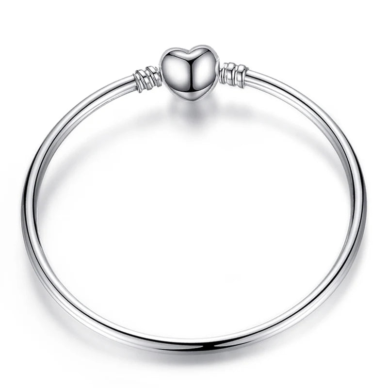 Women's Forever Love Charm Bracelet Bangles - Adjustable Fine Jewelry