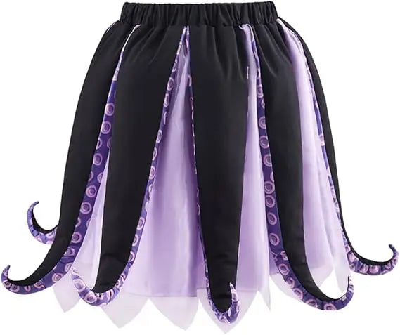 Halloween Ursula Sea Witch Costume Dress with Tentacles for Women