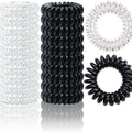 Large Spiral Hair Ties 30mm Coil Hair Bands Waterproof Strong Hold Set