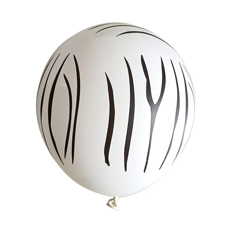 10/20pcs Leopard Texture Latex Balloons Jungle Animal Party Decorations