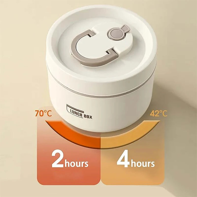 Insulated Food Lunch Container Set with Thermal Lunch Box and Stackable Containers