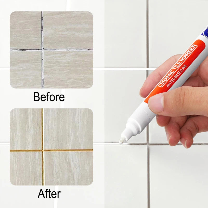 Waterproof Tile Grout Marker Pen for Seam Repair - 12 Colors Optional