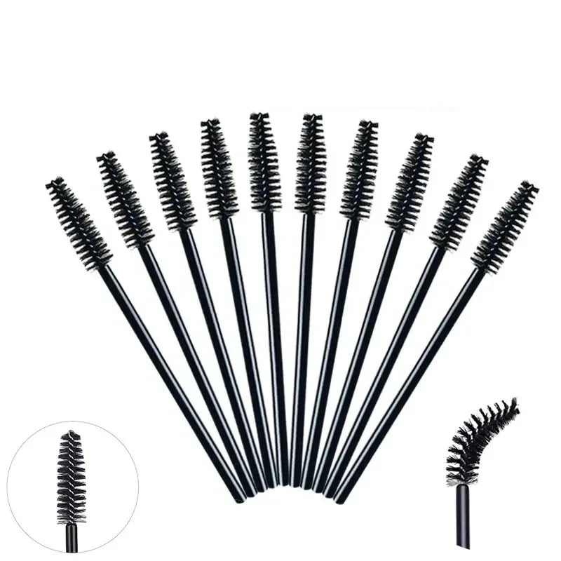 Disposable Eyelash Brushes 50/1000pcs for Extensions & Eyebrow Makeup