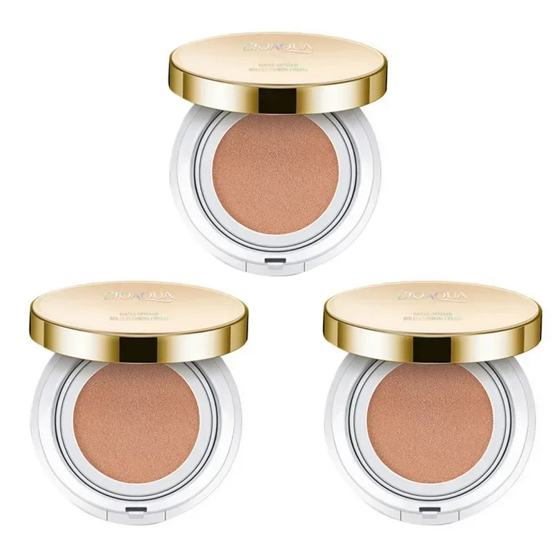 Waterproof Long Lasting BB Air Cushion Foundation CC Concealer Brightening Makeup