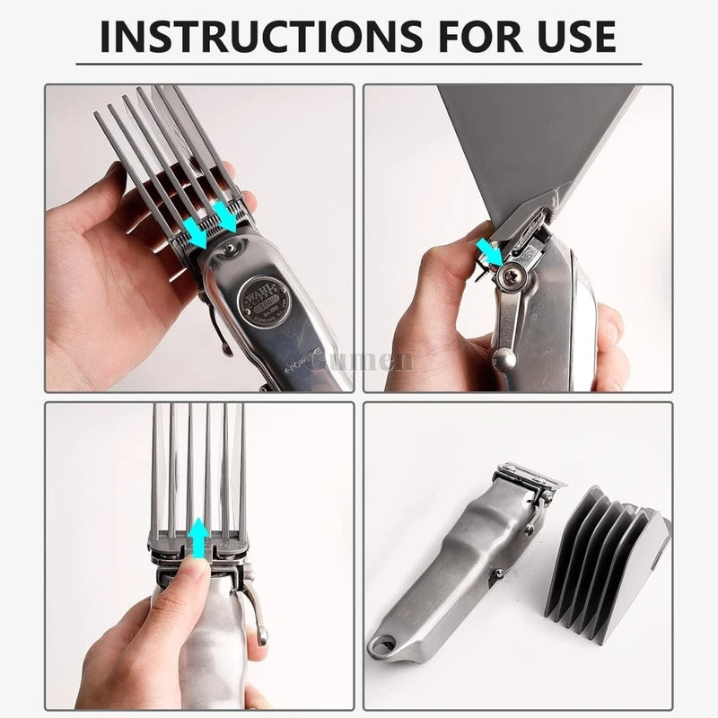 8 Pcs Hair Clipper Guide Combs Set for Wahl Clippers - Lengths 1.25-3 Inch