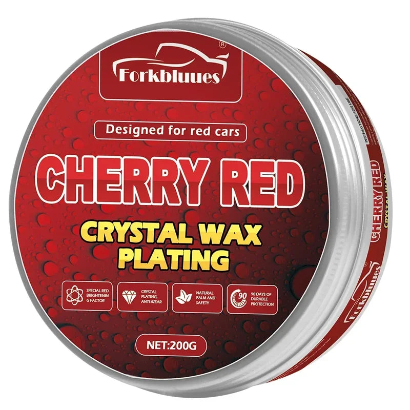 Car Wax Crystal Plating Set with Sponge - Hard Glossy Auto Paint Coating & Scratch Repair