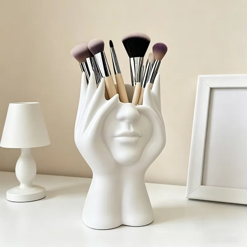 Multifunctional Desktop Pen and Makeup Brush Holder Storage Organizer
