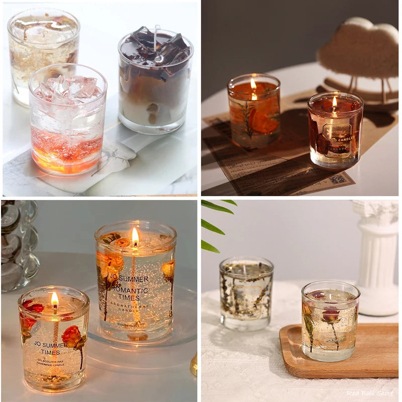 100G Transparent Candle Wax for DIY Scented Candle Making Supplies - Crystal Wax, Smokeless