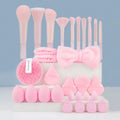 30-Piece Professional Makeup Brush Set with Accessories for Beginners, Suitable for Combination Skin