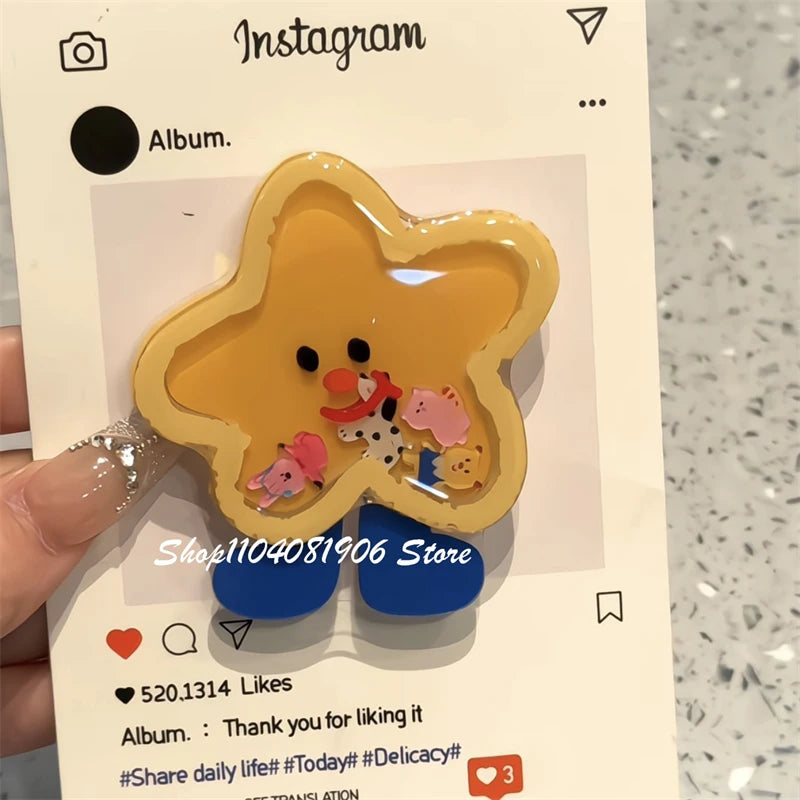 Cute Cartoon Phone Grip for iPhone and Samsung Accessories - Phone Stand & Ring Holder