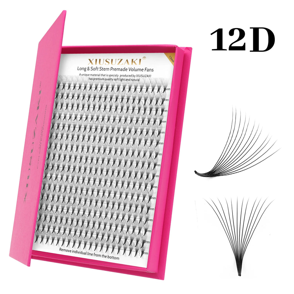 Premade Volume & Russian Style Eyelash Extensions 3D-16D, Pointed Base