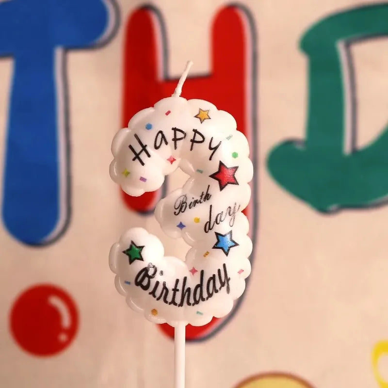 Birthday Balloon Digital Candle Plugin for Cake Decoration - Party Supplies