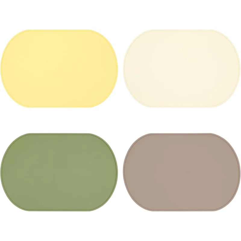 Heat-Resistant Silicone Placemats - Reusable Waterproof & Stain-Resistant Table Protectors