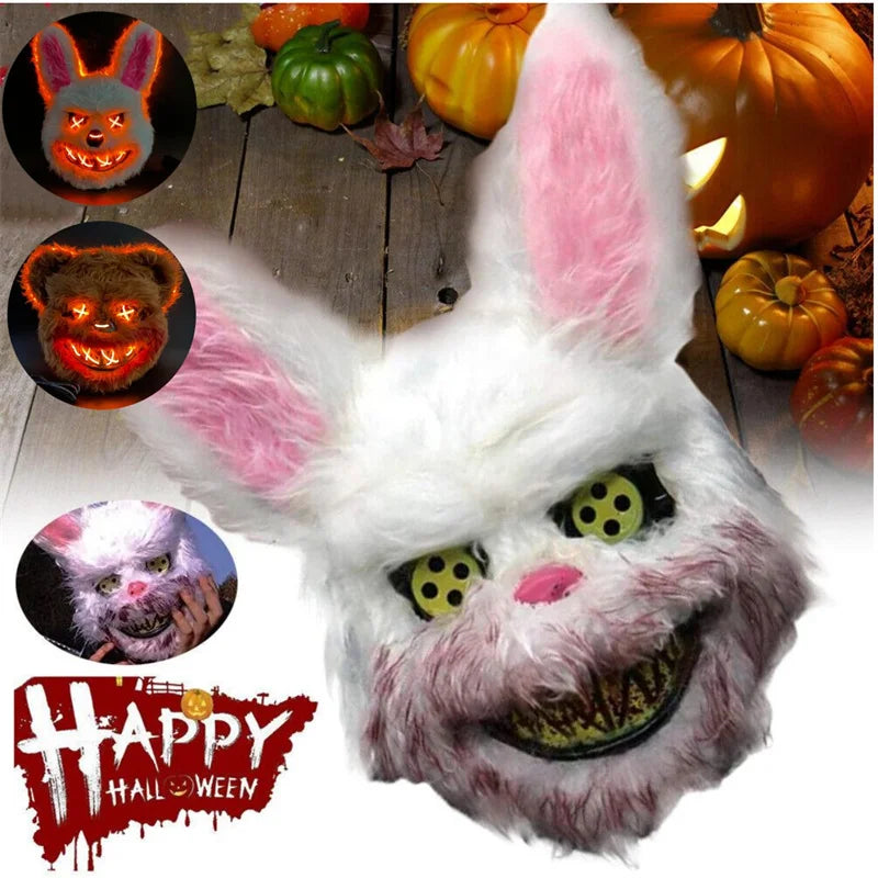 Halloween LED Face Mask - Luminous Animal Cosplay Costume Accessory