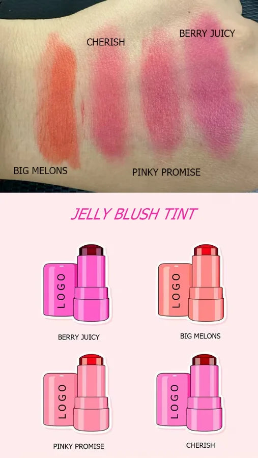Jelly Blush Stick Water Tint for Face & Cheeks - Cruelty-Free Makeup