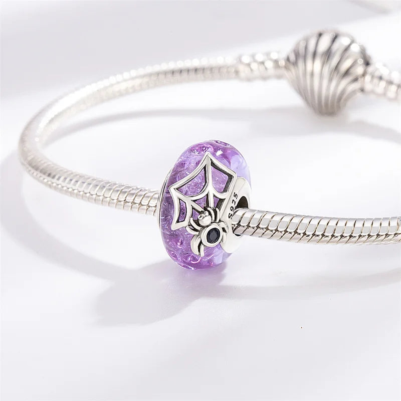 Halloween Skeleton Ghost Pumpkin Charm Beads for Jewelry Making - Gift