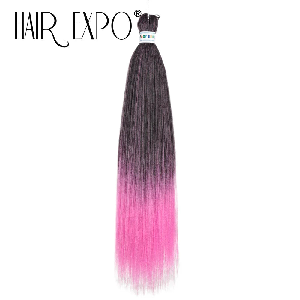 Pre-Stretched Synthetic Braiding Hair Extensions 26 Inch Jumbo Yaki for DIY Ponytail & Stage