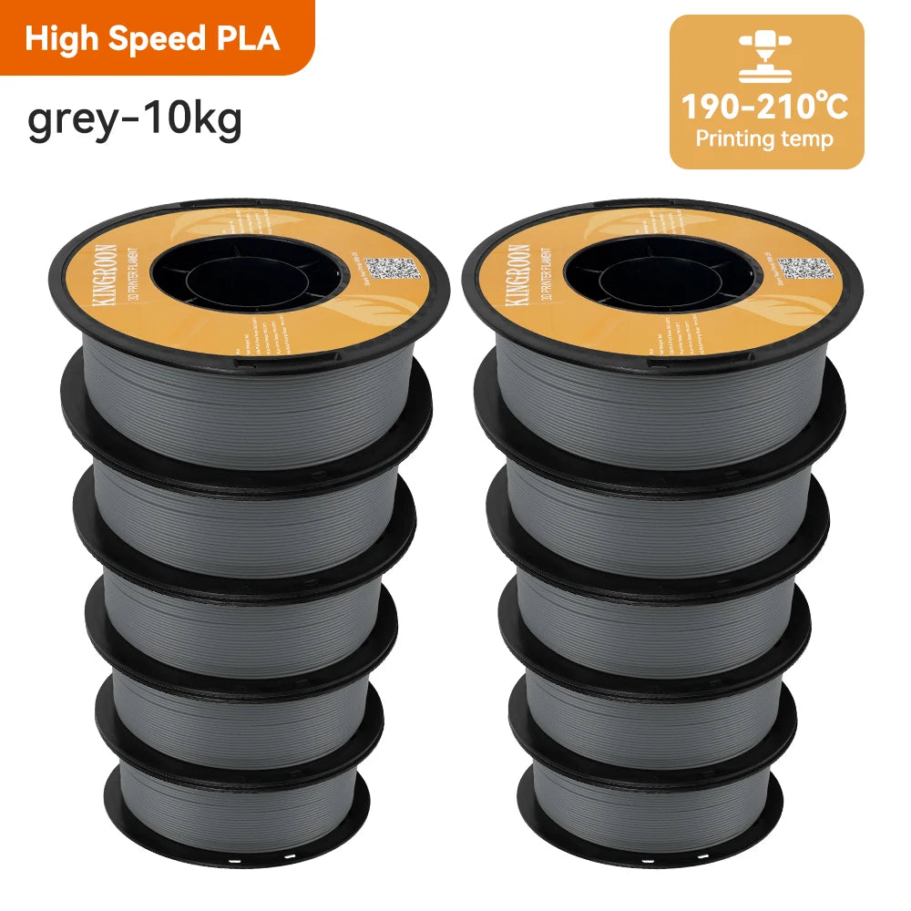 High Speed PLA 3D Printer Filament 1.75mm for Bambu and FDM Printers, 5/10kg