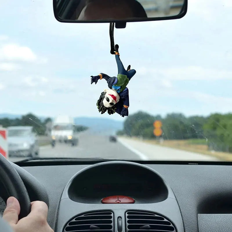 Venom Joker Car Rearview Mirror Pendant - Interior Accessories Mini Model Toy Action Figure Set