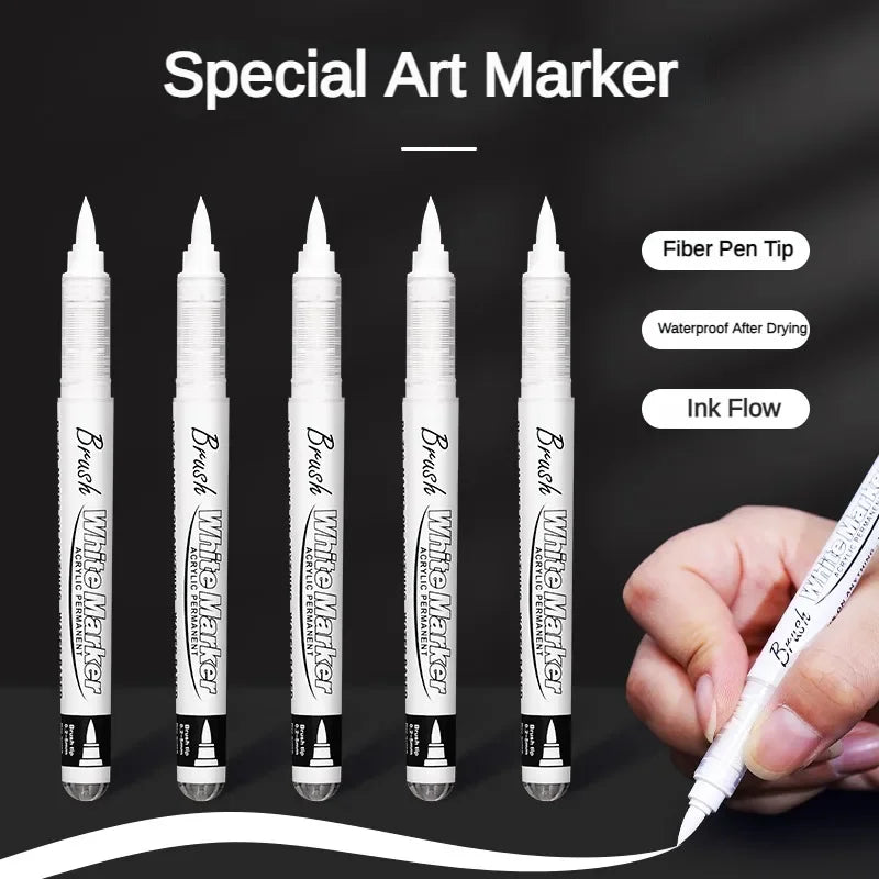 16 Colors Acrylic Paint Pens Set for Rock Glass Ceramic & DIY Art