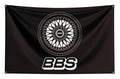 Car Wheel Flag Banner Polyester Car Decor Bunting Auto Enthusiast Room Decor