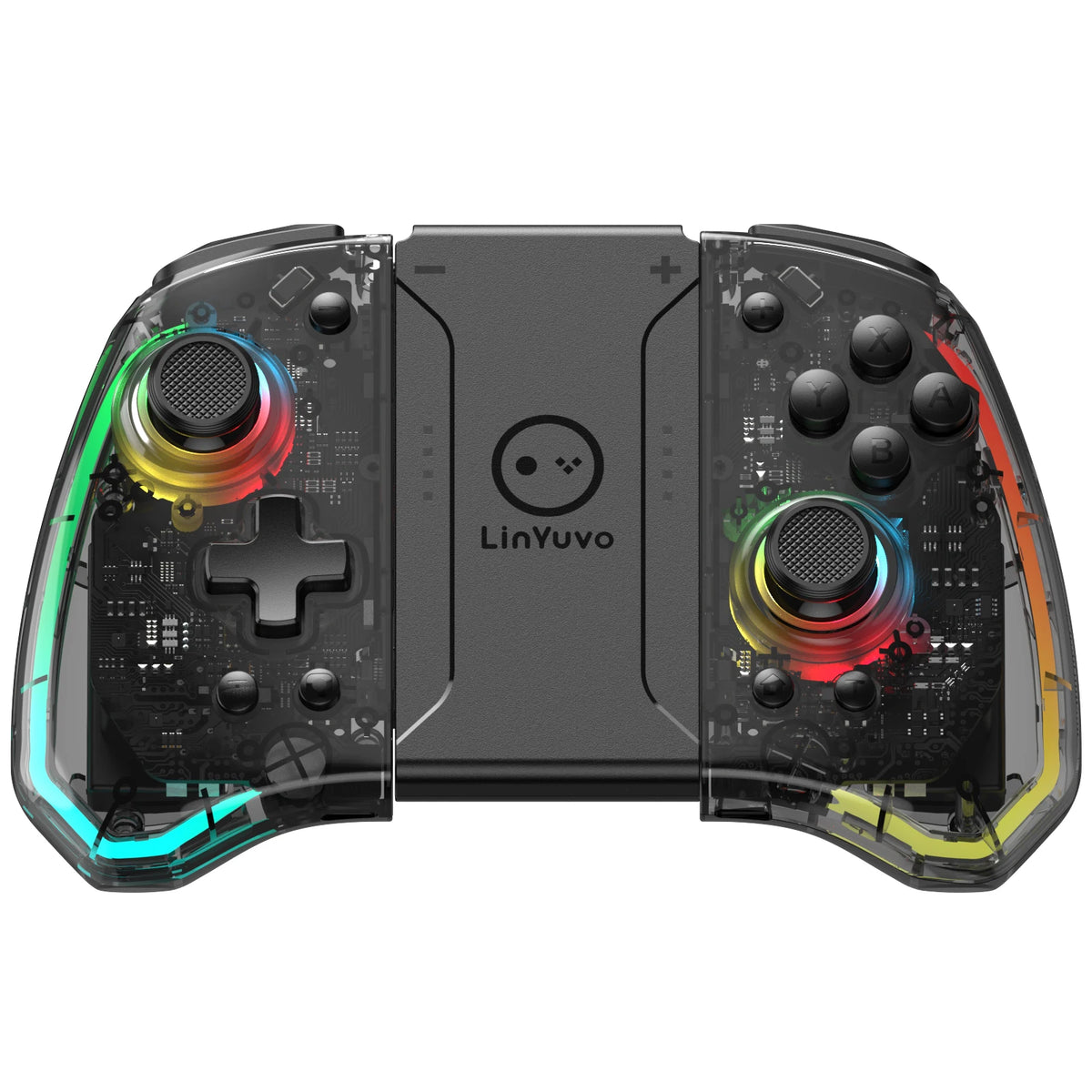Wireless Gamepad for Switch OLED & Lite | Turbo & 8-Color LED