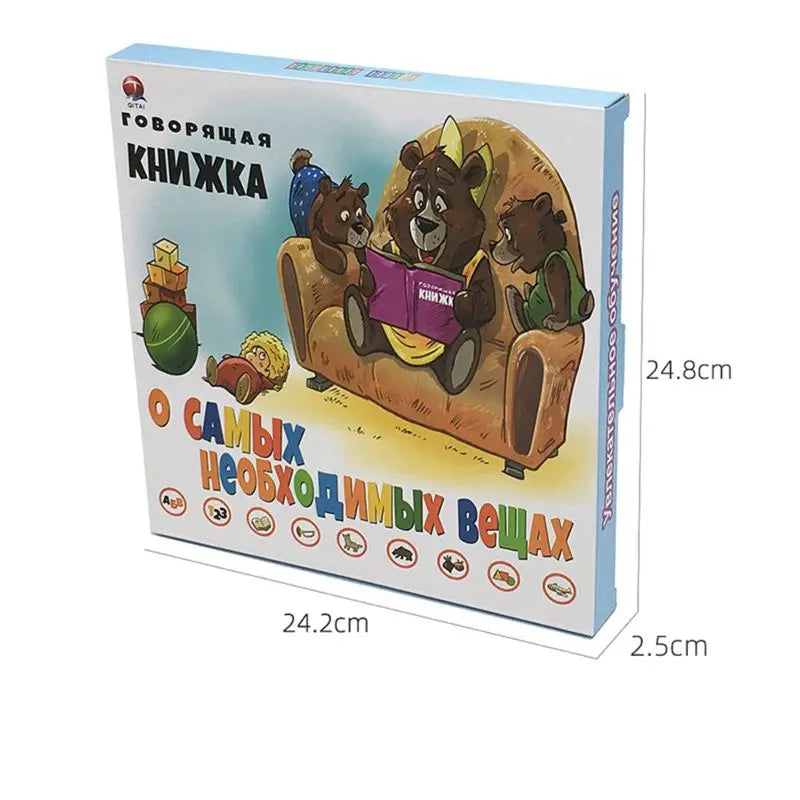 Interactive Russian Sound Book for Toddlers Educational Reading Toy