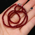 Natural Spinel Stone Beads Necklace for Women 3mm Irregular Section Jewelry Gift
