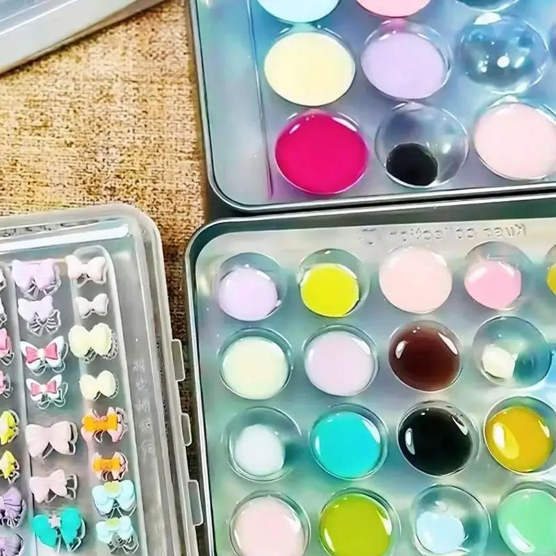 High Transparent Nail Art Palette for Mixing Gel Polish & Nail Designs