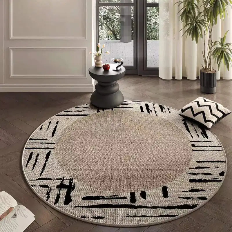 Luxury Round Carpet Bedside Rug for Living Room Bedroom Home Decor