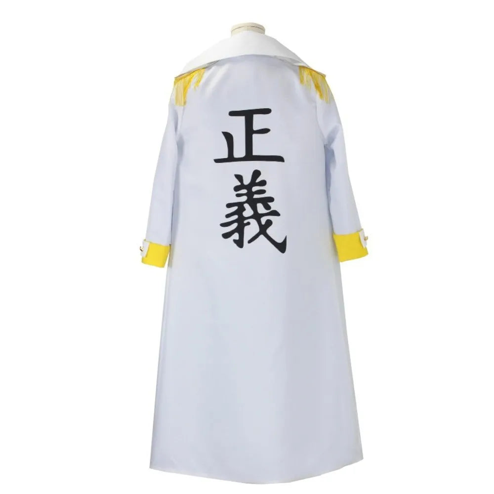 Anime Borsalino Cosplay Costume Admiral Kizaru Uniform Cloak Set Halloween Navy General