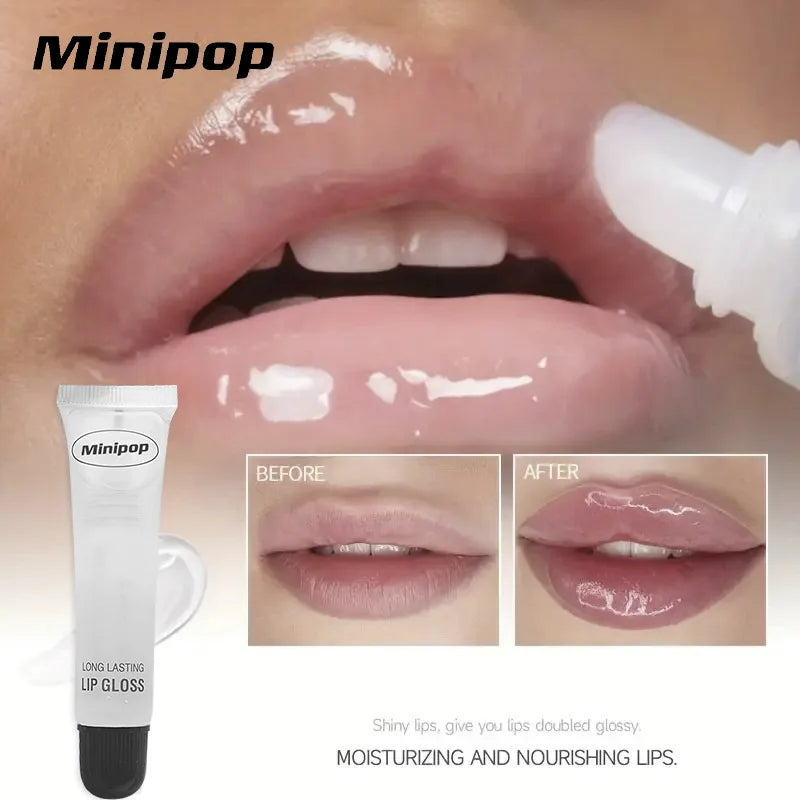 Long Lasting Hydrating Clear Lip Gloss with High Shine Non-Sticky Lip Base Oil Set - 18ml