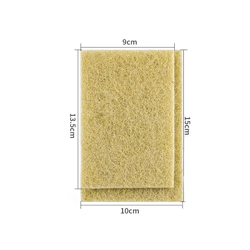10PCS Natural Sisal Microfiber Kitchen Cleaning Sponges Eco-Friendly Dishcloths