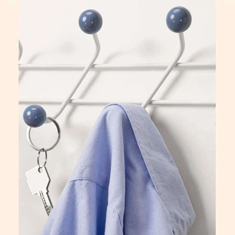 Over The Door 8 Hook Organizer Rack for Bathroom Bedroom Closet