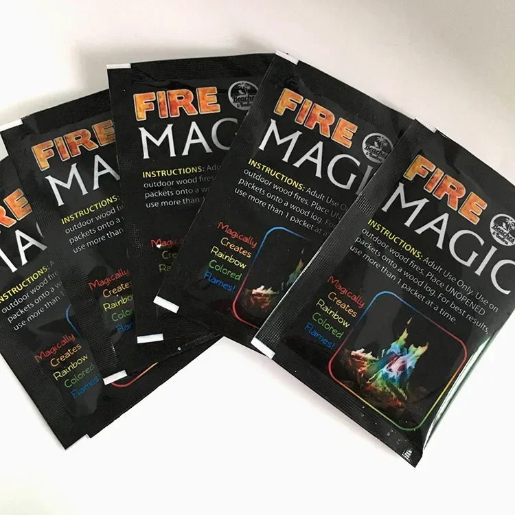 Color Changing Fire Powder 10 Packs for Campfire Fireplace Party & Bonfire