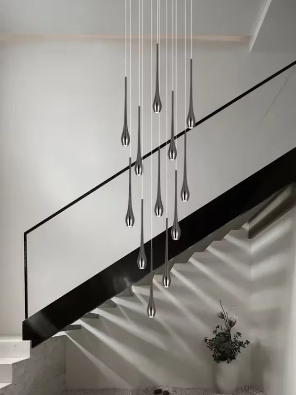 Modern LED Pendant Light Fixture for Living Room & Dining Area - Multiple Colors & Emission Options