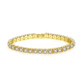 Women's Zirconia Tennis Bracelet Crystal Charm Wedding Jewelry Thin Chain